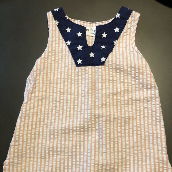 Petit Peony Other - Seersucker Petit Peony Girls Dress